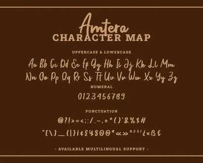 Amtera - A Handwritten Script Font