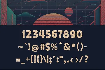 Binary Groove - 80s Inspired Font