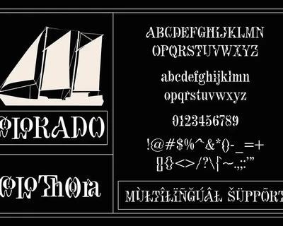 Meconte - Decorative Display Font