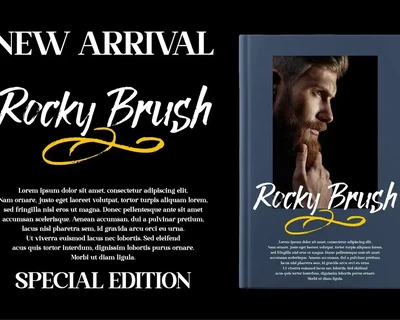 Rocky Brush Brush font