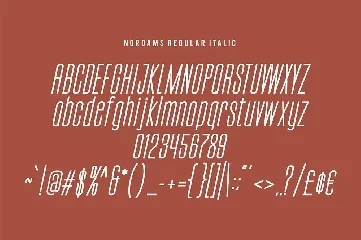 Nordams Sans Serif font