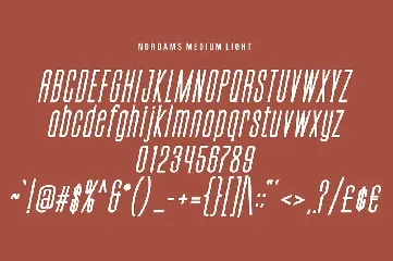 Nordams Sans Serif font