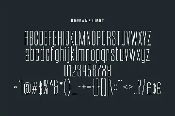 Nordams Sans Serif font