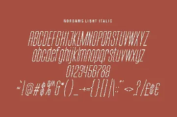 Nordams Sans Serif font