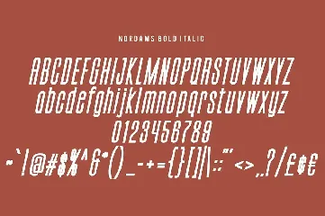 Nordams Sans Serif font