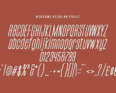 Nordams Sans Serif font