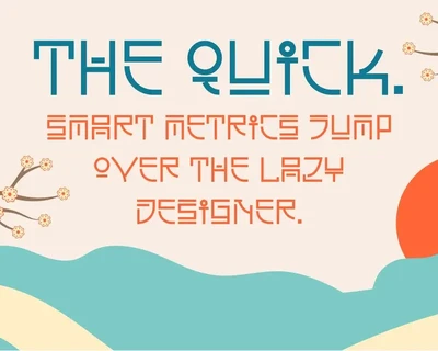 Namra Korean Style Display Typeface font