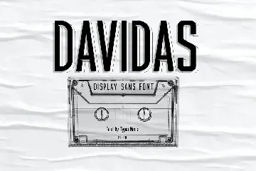 Davidas - Condensed Sans Serif font