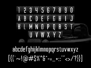 Davidas - Condensed Sans Serif font