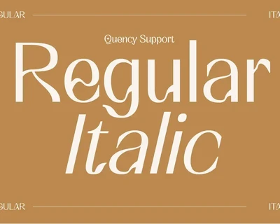 Quency - Quirky Sans Serif font