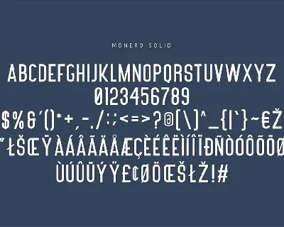 Monerd - Simply Sans Serif font