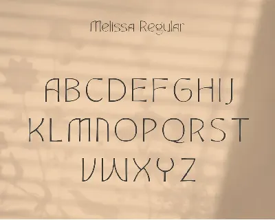 Melissa - Sophisticated Typeface font