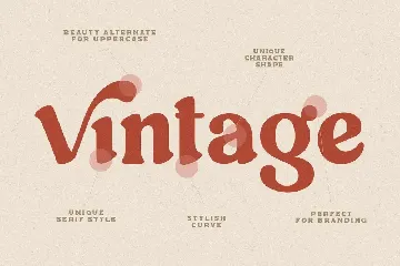 Ruben - Display Vintage Retro Serif font