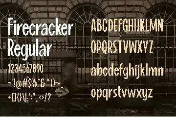 Firecracker - Vintage Typeface font