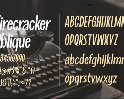 Firecracker - Vintage Typeface font