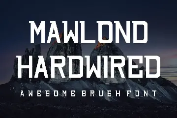 Mawlond Hardwired font