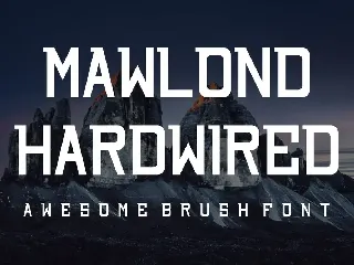 Mawlond Hardwired font