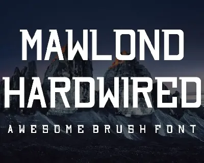 Mawlond Hardwired font