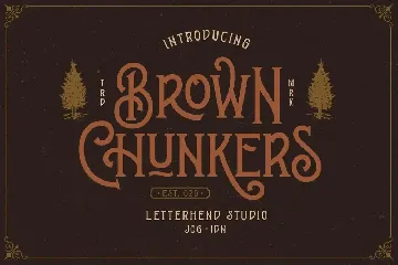 Brown Chunkers - Display Typeface font