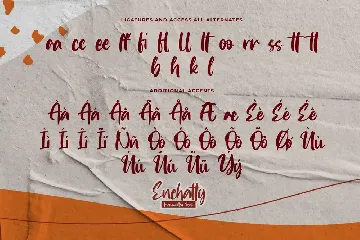 Enchatty - Handwritten Font