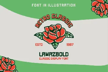 Lawazbold Vintage retro Font classic