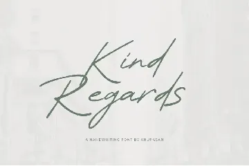 Kind Regards font