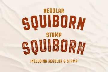 Squiborn - Logo Font