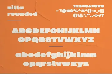 Zilla - Chunky Display font