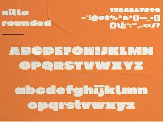 Zilla - Chunky Display font