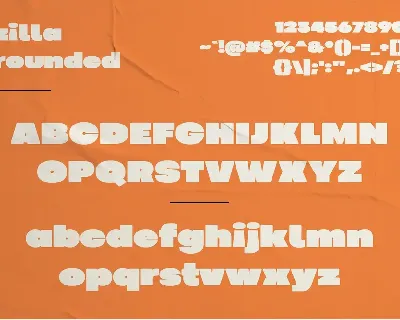 Zilla - Chunky Display font