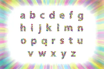 Colorblind OTF Colorful Font