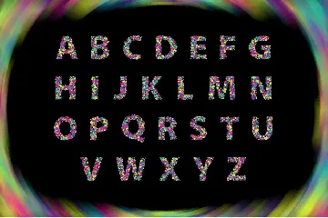 Colorblind OTF Colorful Font