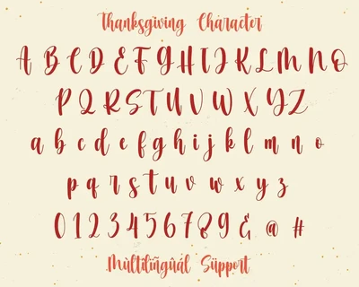 Thanksgiving font
