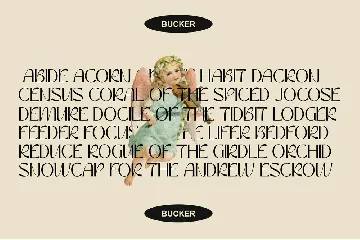 Bucker font