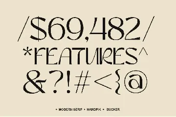 Bucker font