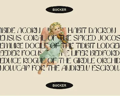 Bucker font