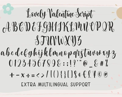 Lovely Valentine - Script Handwritten Font