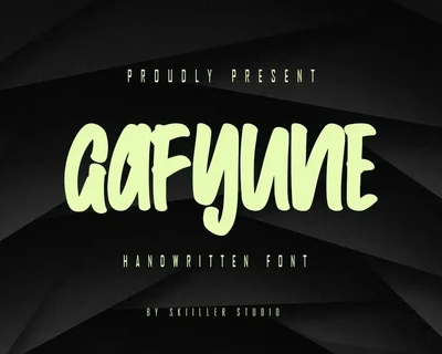 Gafyune - Handwritten Font