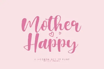 Mother Happy font