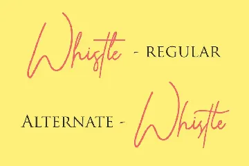 Whistle Casual Signature font