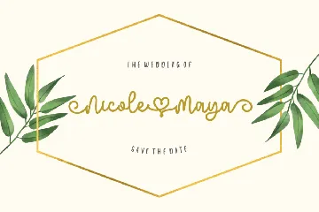 Christine Birth Flower - An Ornament Script Font