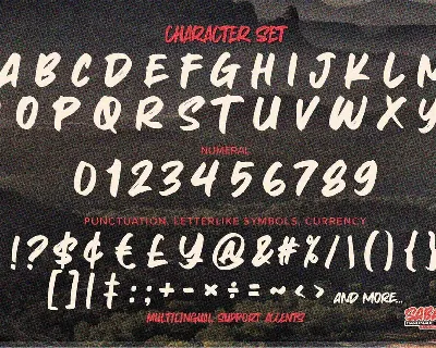 Sabarian - Handmade Typeface Font