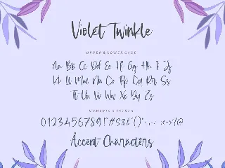 Violet Twinkle Font