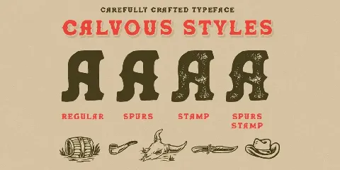 Calvous - Slab Serif Typeface font