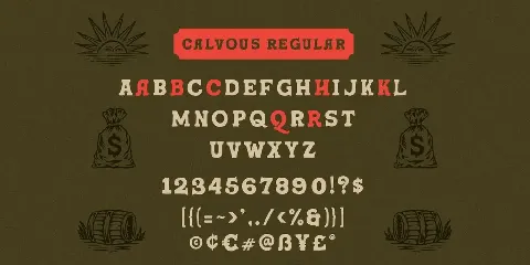 Calvous - Slab Serif Typeface font