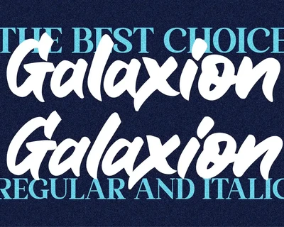 Galaxion Brush font