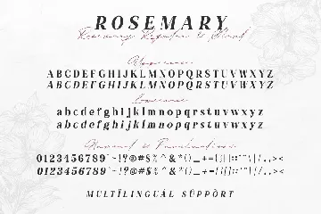 Rosemary Serif font