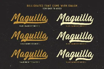 Billskates Script font