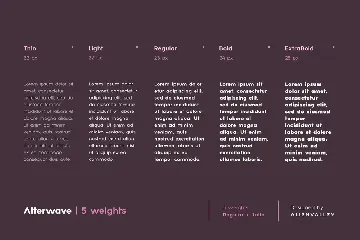 Alterwave - Font Family