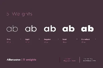 Alterwave - Font Family